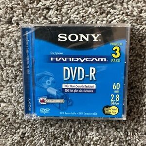 Sony Handycam DVD-R 3 Pack.